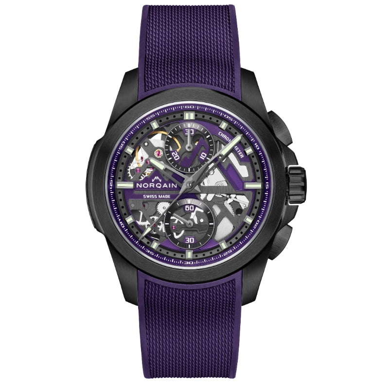 Norqain Independence Skeleton Chrono Flyback 42mm Titanium Norqain Independence Skeleton Chrono Flyback 42mm Titanium