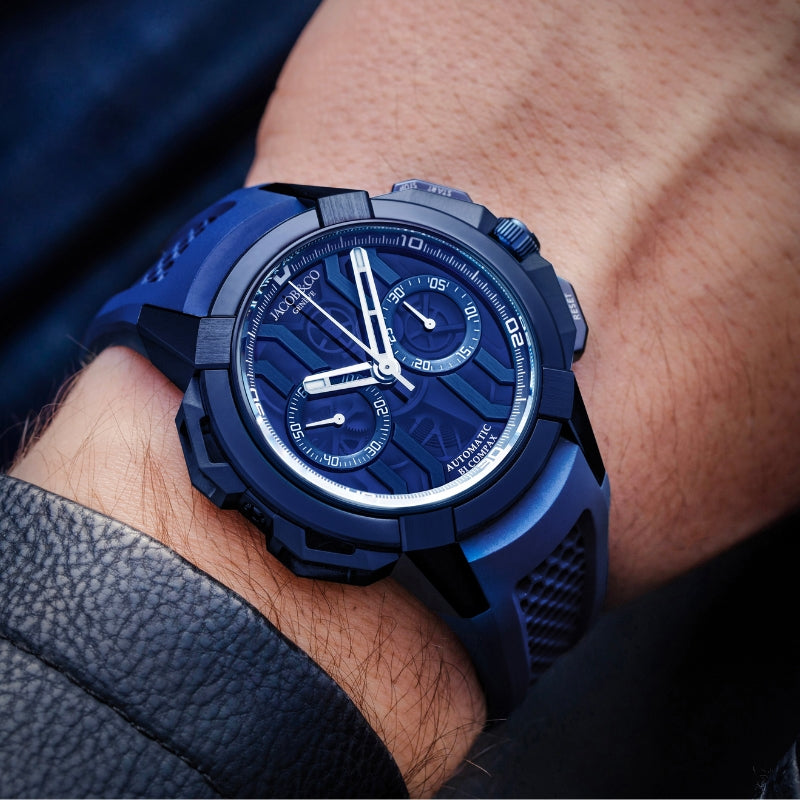 Jacob & Co. Epic X Chrono 44mm Blue Titanium - EC400.22.AF