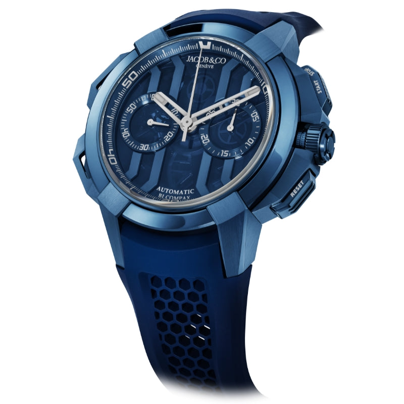 Jacob & Co. Epic X Chrono 44mm Blue Titanium - EC400.22.AF