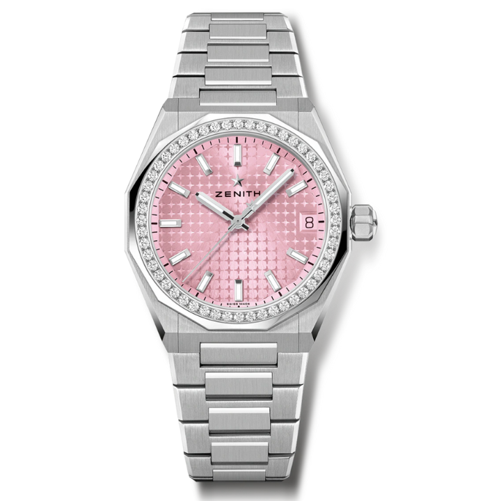 Zenith Defy Skyline 36 Pink Dial & Diamond Bezel - 16.9400.670/18.I001 –  Moyer Fine Jewelers