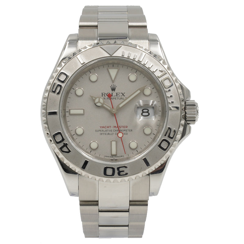 SOLD - Rolex Yachtmaster 16622 Circa 2008 Platinum Dial and Bezel