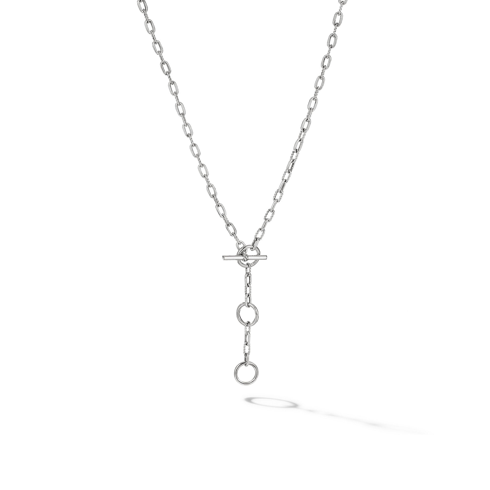David Yurman DY Madison Three Ring Chain Necklace- N17036