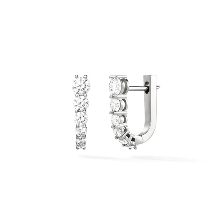 ★Hobbs London★ メリッサ イヤリング Melissa Earrings Melissa Kaye 18K Gold Aria U Diamond Huggie Earrings
