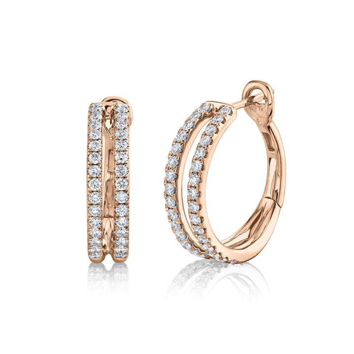 Mindi Mond: Women's Dangling Circular Clusters (Diamond