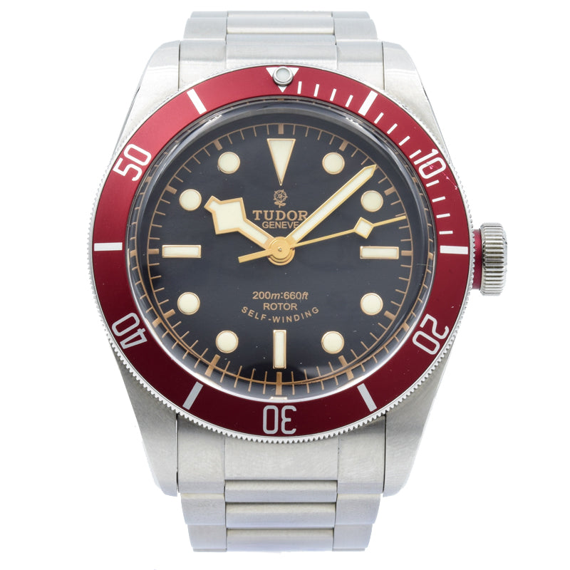 SOLD - Tudor Black Bay 79230R Red Bezel with ETA Movement - 41mm – Moyer Jewelers