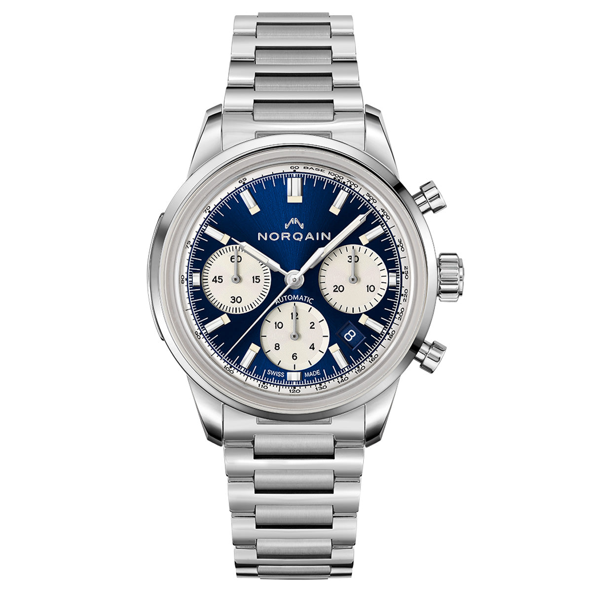 Norqain Freedom 60 Chrono 40mm Blue Dial - N2201S22C/A221 – Moyer 