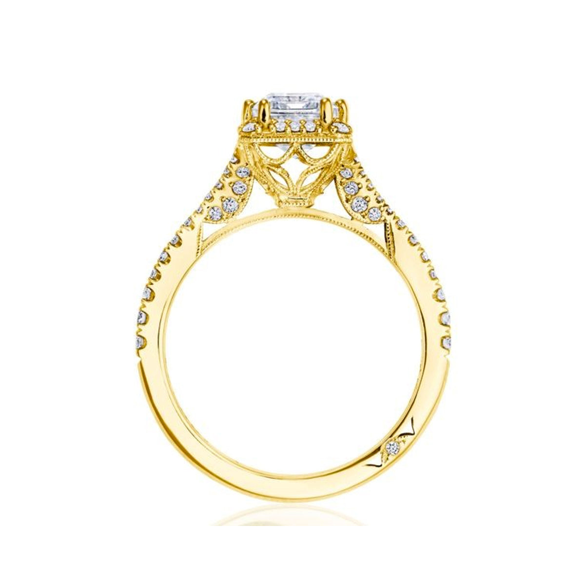 Tacori Dantela 18k Yellow Gold Split Shank Engagement Ring