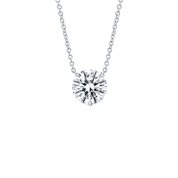 Moyer Collection 14K White Gold 1.42ct Diamond Solitaire Pendant Necklace - 118970