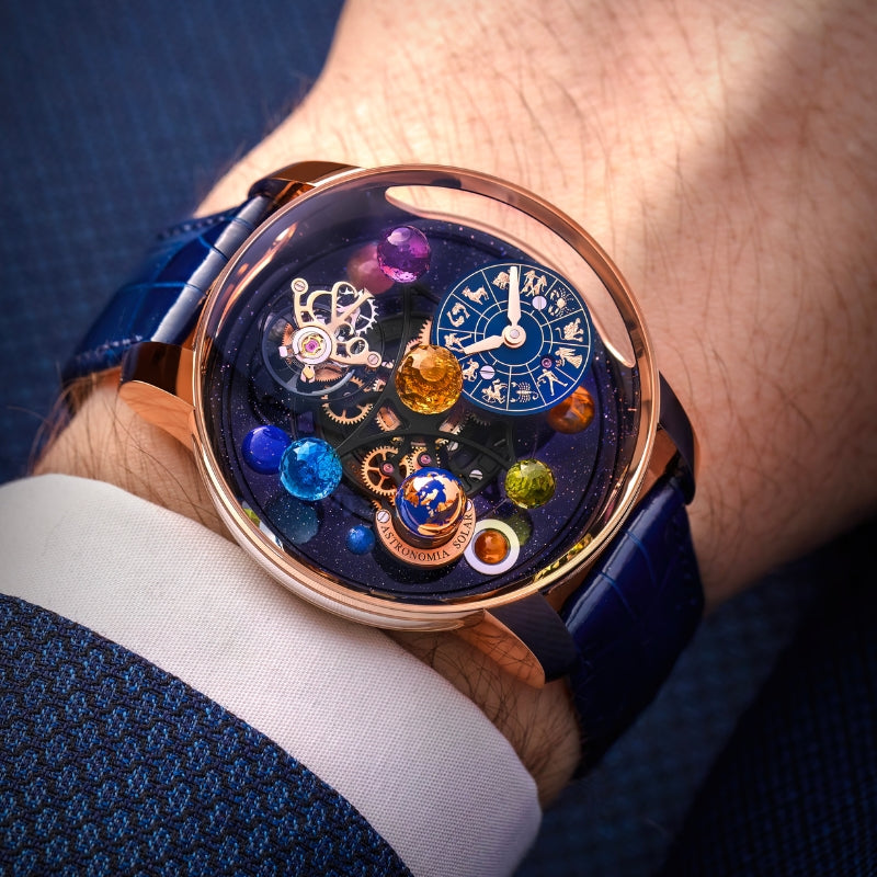 Jacob & Co. Astronomia Solar Zodiac Rose Gold Planets - AS310.40.SP.ZK.A