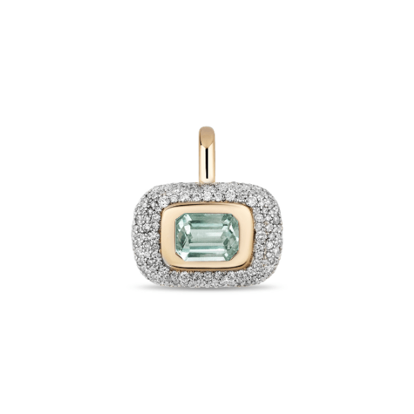 Mason & Books 14K Yellow Gold Medium Floret Stone East-West Oval Pendant - DFPO2
