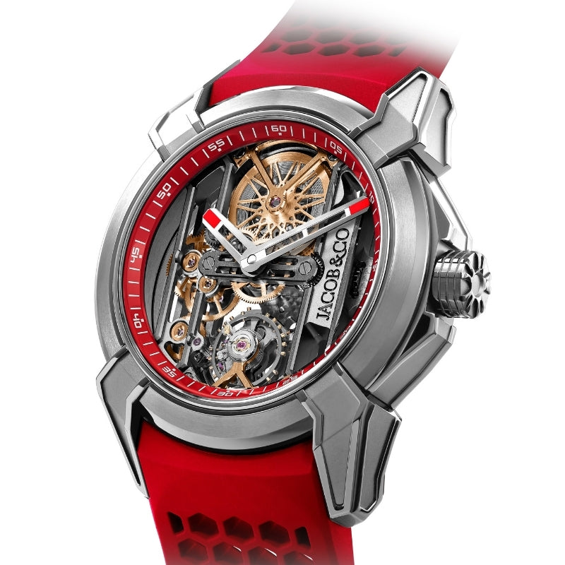 Jacob & Co. Epic X Titanium Skeleton Dial Red - EX110.20.AA.AE.A