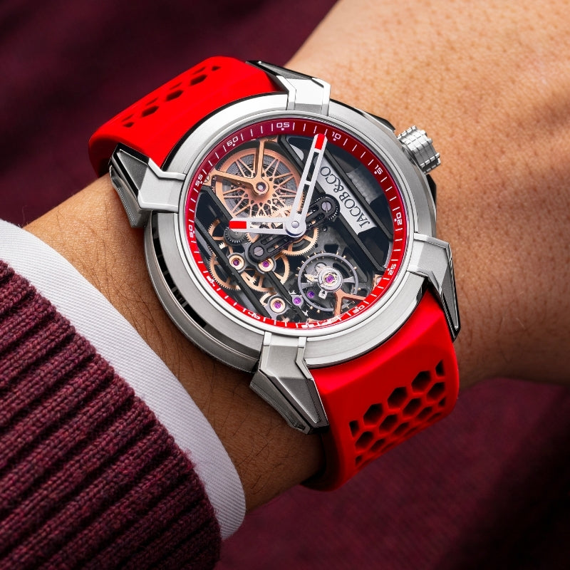 Jacob & Co. Epic X Titanium Skeleton Dial Red - EX110.20.AA.AE.A