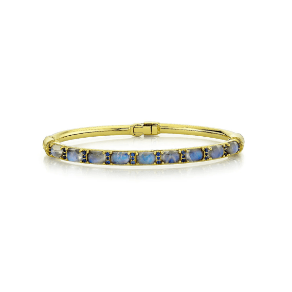 Sloane Street 18k Yellow Gold Cushion Moonstone Bracelet  - SS-B002K-MS-BS-Y