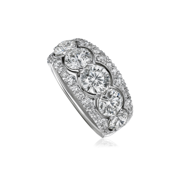 Christopher Designs 18KW 2.86ctw Diamond Scalloped Band - 318C
