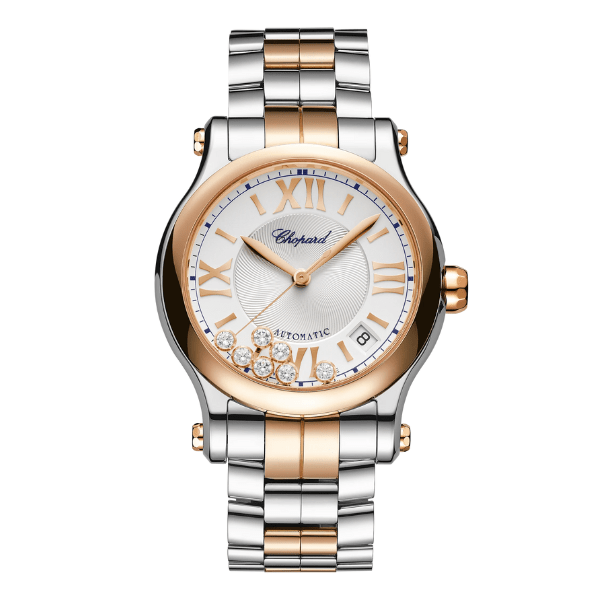 Chopard Happy Sport Two-Tone 18k Rose Gold & Stainless Steel 36mm Watch - 278559-6026