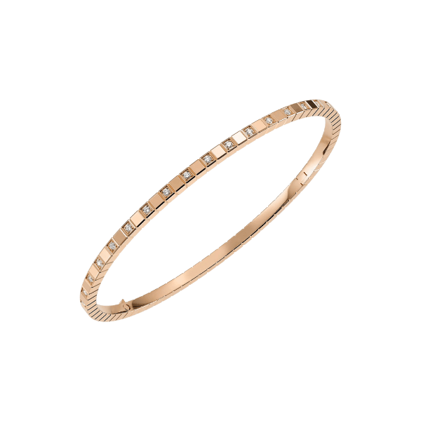 Chopard 18k Rose Gold Ice Cube Bangle Bracelet - 857702-5009