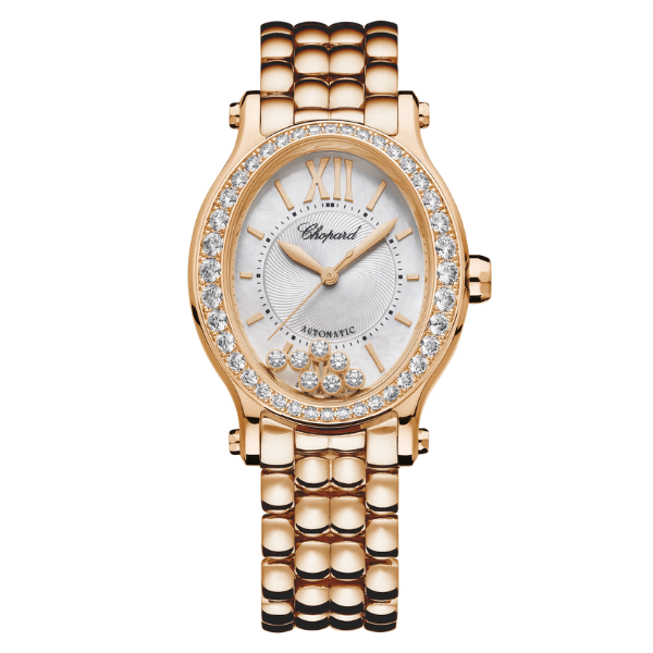 Chopard 18k Rose Gold Happy Sport 31mm Automatic Ladies Watch - 275362-5005