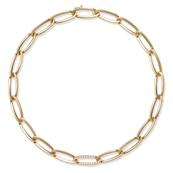 Melissa Kaye 18K Yellow Gold Lulu Link Diamond Necklace - N2303B-Y