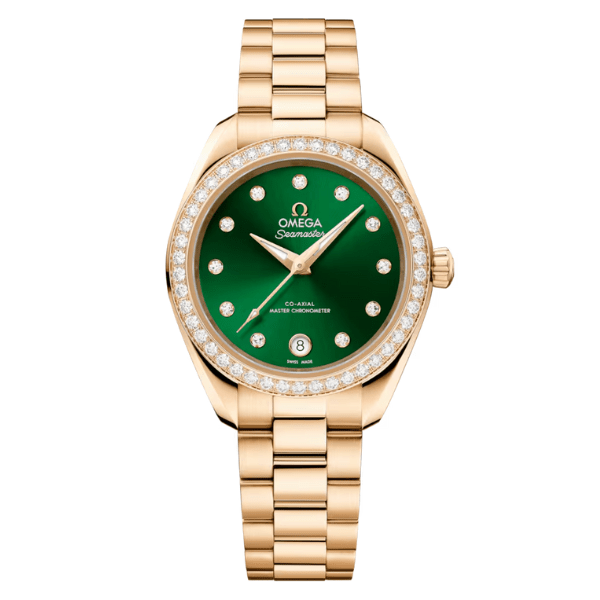 Omega Seamaster Aqua Terra 30mm Green Dial Moonshine Gold -  220.55.30.20.60.001