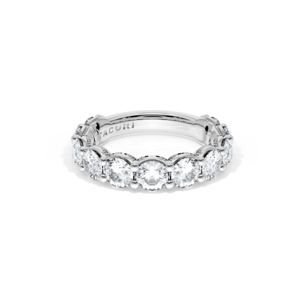 Tacori 18K White Gold Round Diamond Anniversary Band - 416W6.53/4