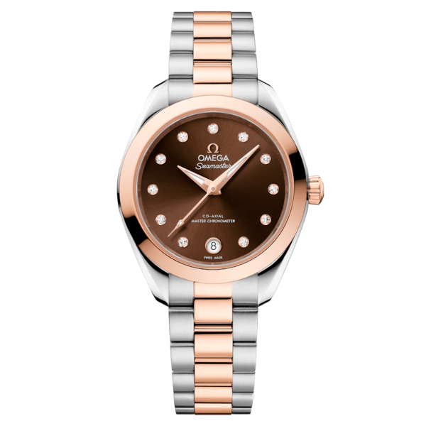 Omega Seamaster Aqua Terra 30mm Two-Tone Brown Dial -  220.20.30.20.63.001