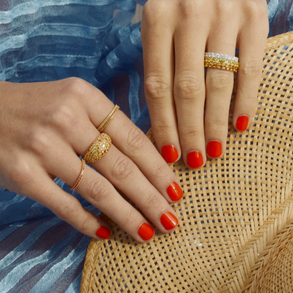 Eriness 14K Yellow Gold Standard Sunburst Eternity Band - SBR110-YG-YS