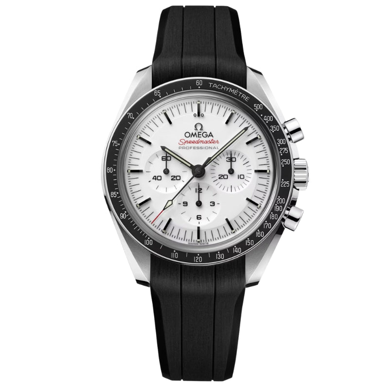 Omega Speedmaster Moonwatch Professional White Moonwatch Rubber Strap - 310.32.42.50.04.001