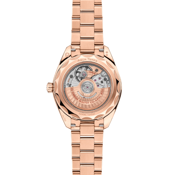 Omega Seamaster Aqua Terra 30mm Linen Dial Sedna Gold -  220.50.30.20.09.001