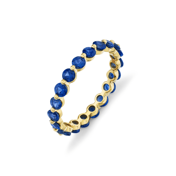 Sloane Street 18k Yellow Gold Blue Sapphire Eternity Band- SS-R013I-BS-Y-7