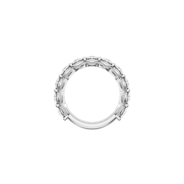 Tacori 18K White Gold Round Diamond Anniversary Band - 416W6.53/4