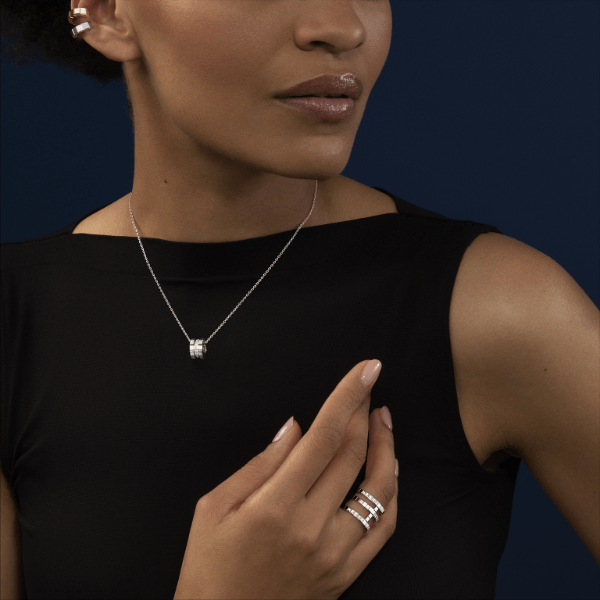 Chopard 18k White Gold Ice Cube Pendant - 797005-1003