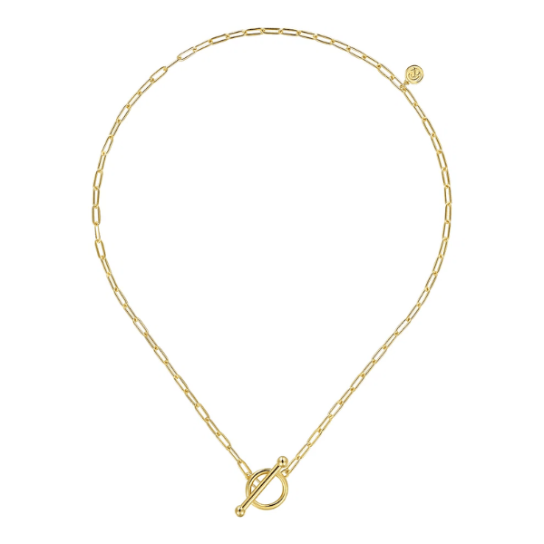 Gabriel & Co. 14K Yellow Gold Chain Necklace with Toggle - NK7036Y4JJJ