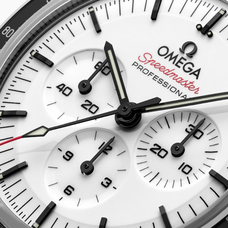 Omega Speedmaster Moonwatch Professional White Moonwatch Leather Strap - 310.32.42.50.04.002