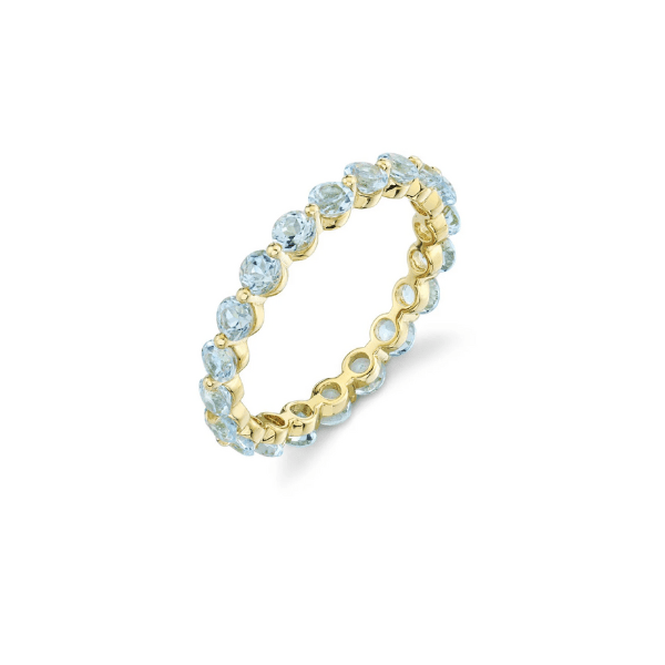 Sloane Street 18K Yellow Gold Sky Blue Topaz Eternity Band- SS-R013-BTSK-Y-7