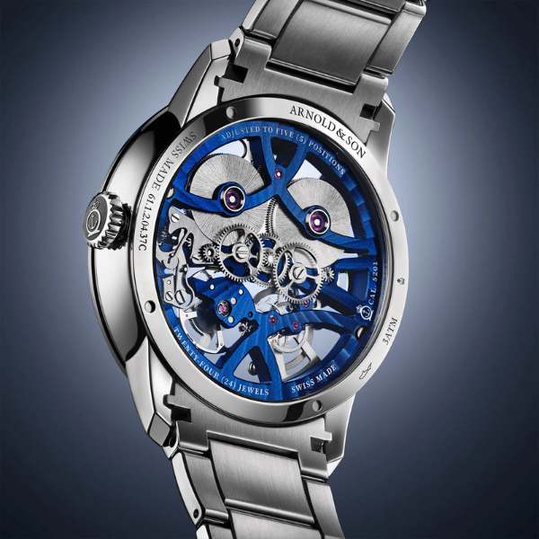 Arnold & Son Chronometry Nebula 40 Steel Bracelet- 1NEGS.U01A.S135D