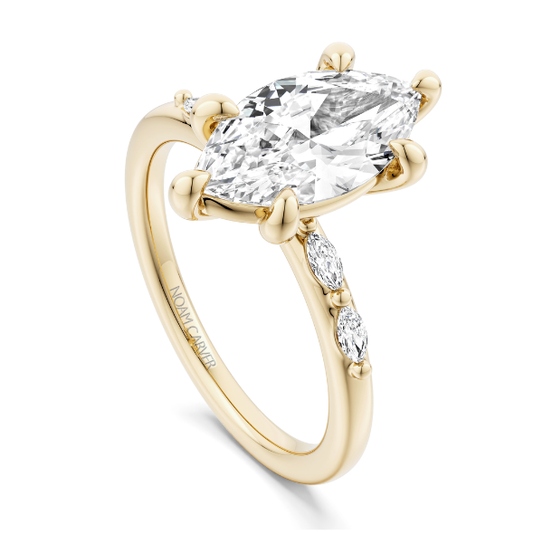 Noam Carver 14K Yellow Gold Marquise Diamond Engagement Ring - B482-01YM-FCYA