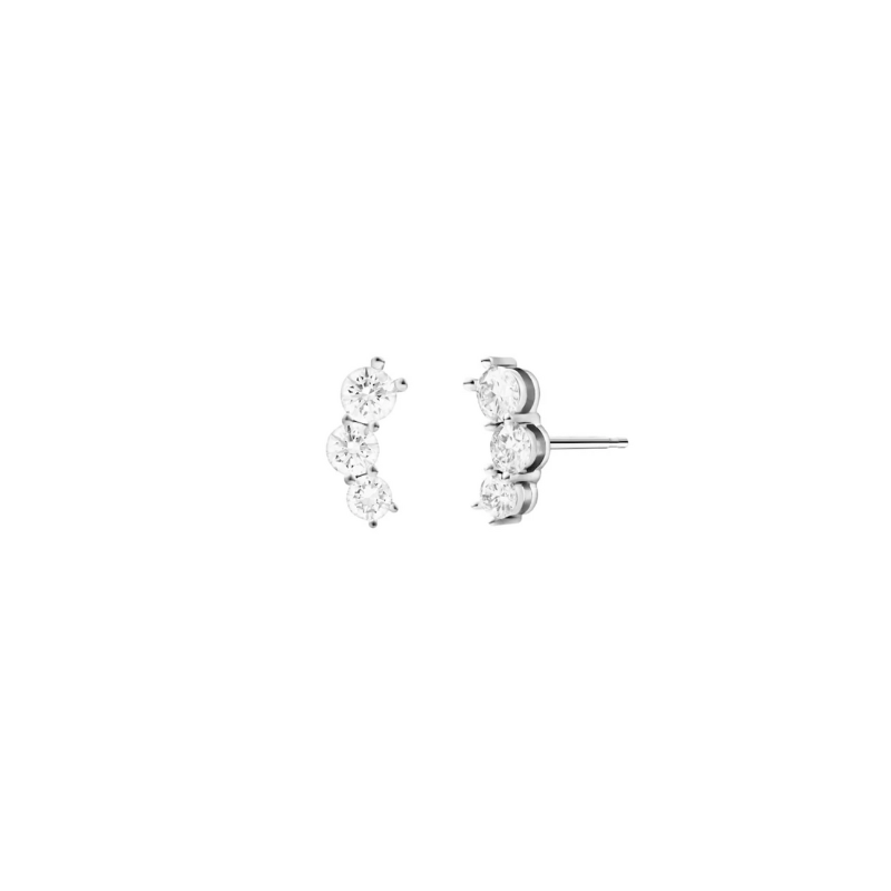 Melissa Kaye 18K Gold Aria Triplet Stud - E1715A