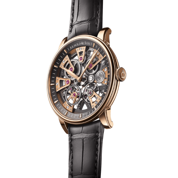 Arnold & Son Chronometry Nebula 41.5 Red Gold Leather Strap - 1NEAR.S01B.C179A