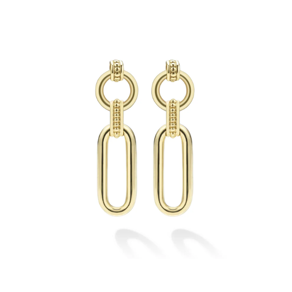 Lagos 18K Gold Link Drop Earrings - 01-11135-00