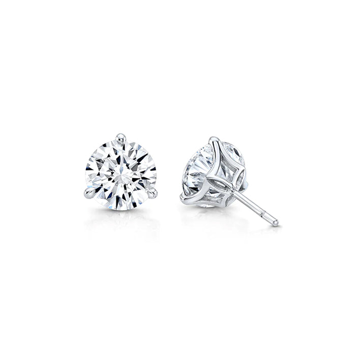 Rahaminov 18K White Gold 4.02ctw Diamond Stud Earrings - 100512