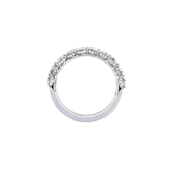 Tacori 18K White Gold 3.80ctw Emerald & Pear Mosaic RoyalT Band - HT2695712W