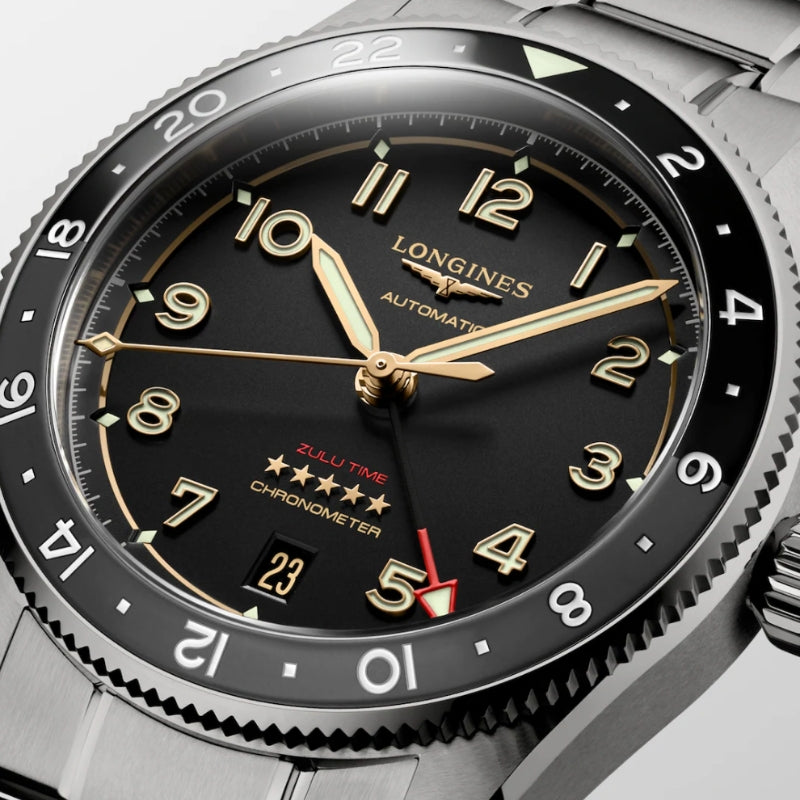 Longines Spirit Zulu Time Titanium GMT 39mm - L3.802.1.53.6