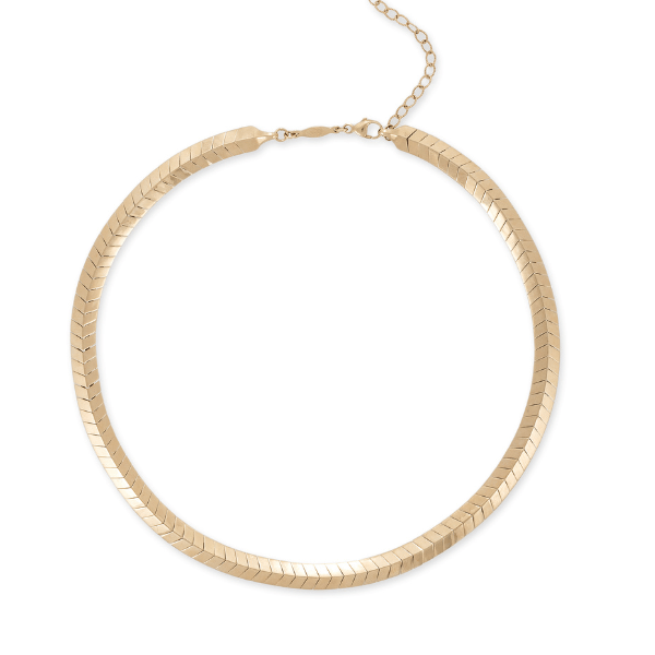 Jacquie Aiche 14K Yellow Gold Fishtail Choker Necklace - 2403012