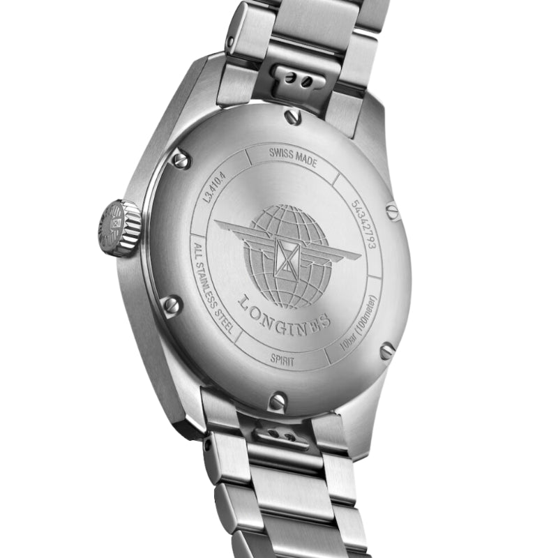 Longines Spirit Stainless Steel Silver Dial 37mm - L3.410.4.63.6