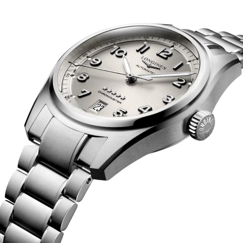 Longines Spirit Stainless Steel Silver Dial 37mm - L3.410.4.63.6