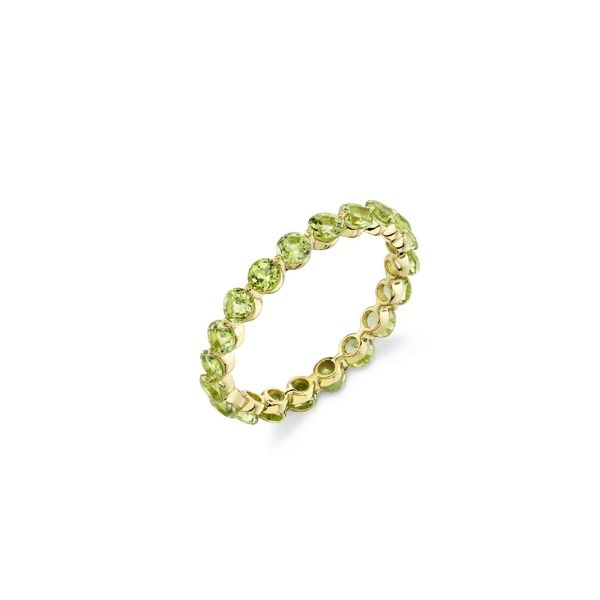 Sloane Street 18K Yellow Gold Peridot Eternity Band- SS-R013-PER-Y-7
