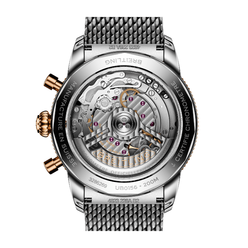 Breitling Superocean Heritage B31 Chronograph 42 Black Steel/18K Gold Bracelet - UB0156H11B1S1