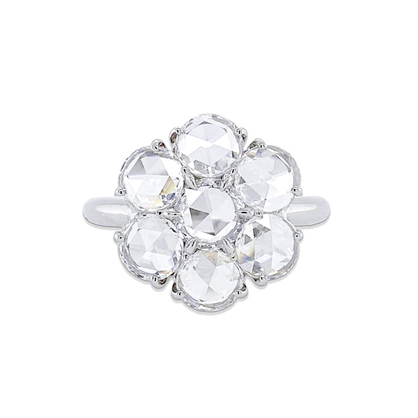 Bayco Platinum 2.19ctw Rose-Cut Diamond Ring- AMG4284R