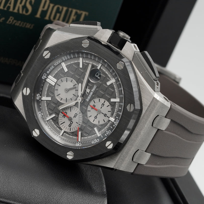 SOLD - 5/2/24 - Audemars Piguet 44mm Royal Oak Offshore 26400IO.OO.A004CA.01 B&P Chronograph