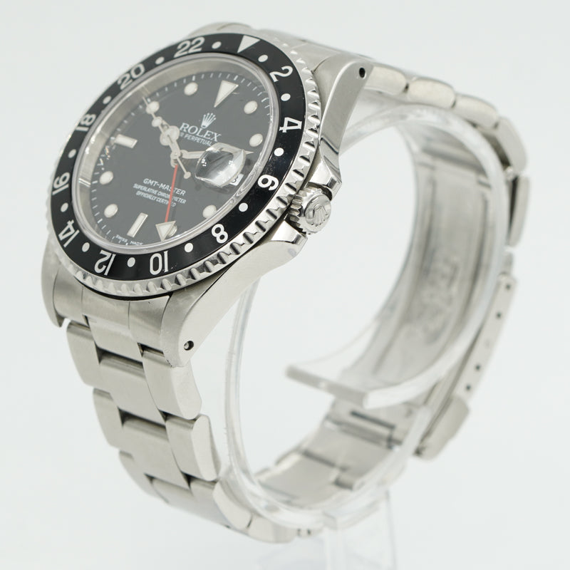 SOLD - 5/3/24 - Rolex GMT Master 16700 Stainless Steel Black Dial 40mm Circa 1997